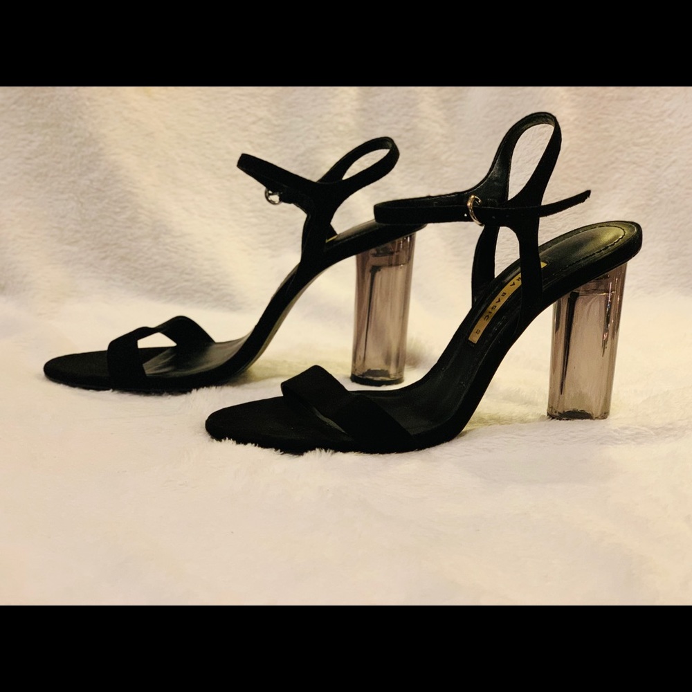 Zara basic/ glass heels/ Black